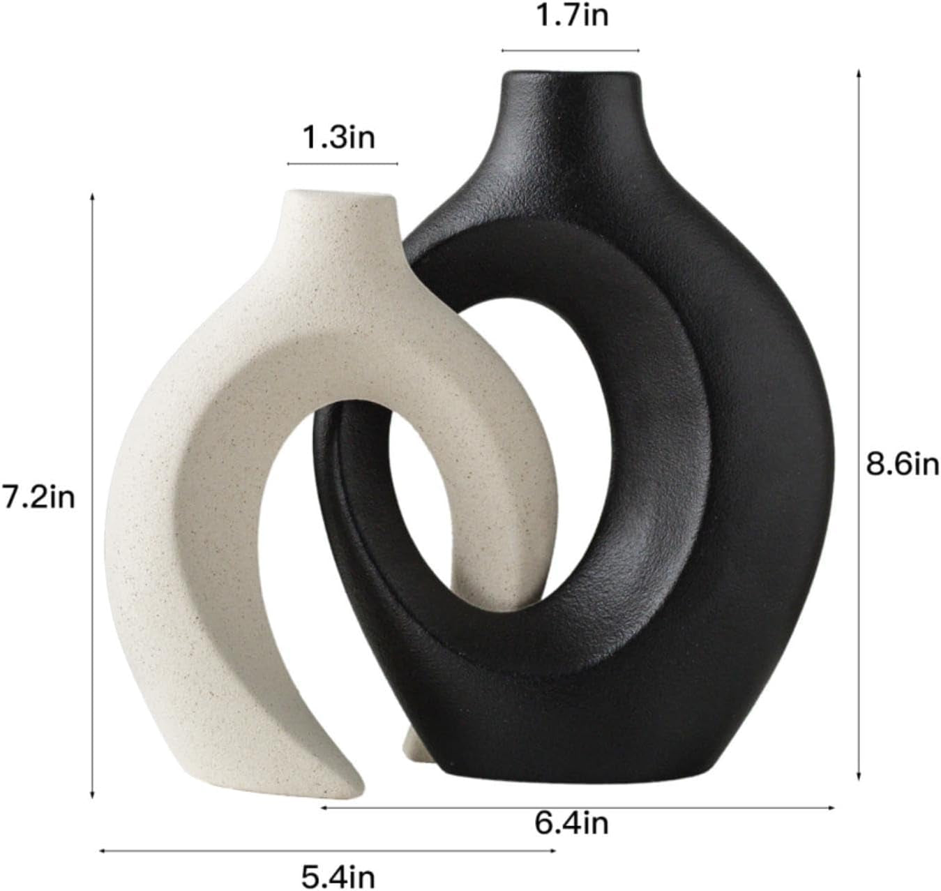 Snug Ceramic Vase Pair
