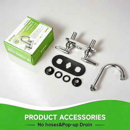Linden Centerset Basin Faucet, Chrome