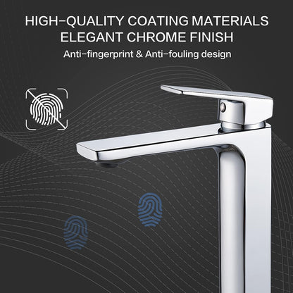 Pillar Vessel Faucet, Chrome