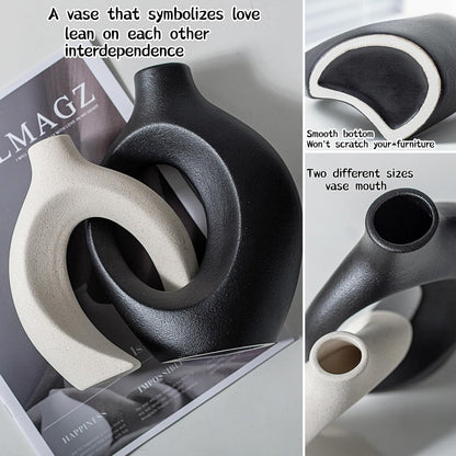 Snug Ceramic Vase Pair