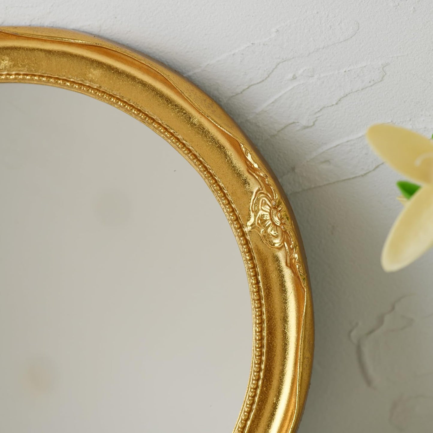 Ardley round Wall Mirror, Gold