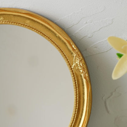 Ardley round Wall Mirror, Gold