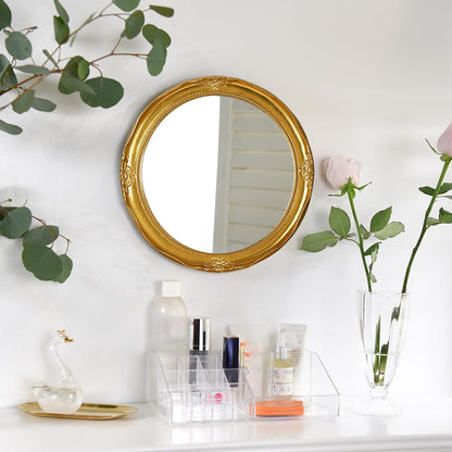 Ardley round Wall Mirror, Gold