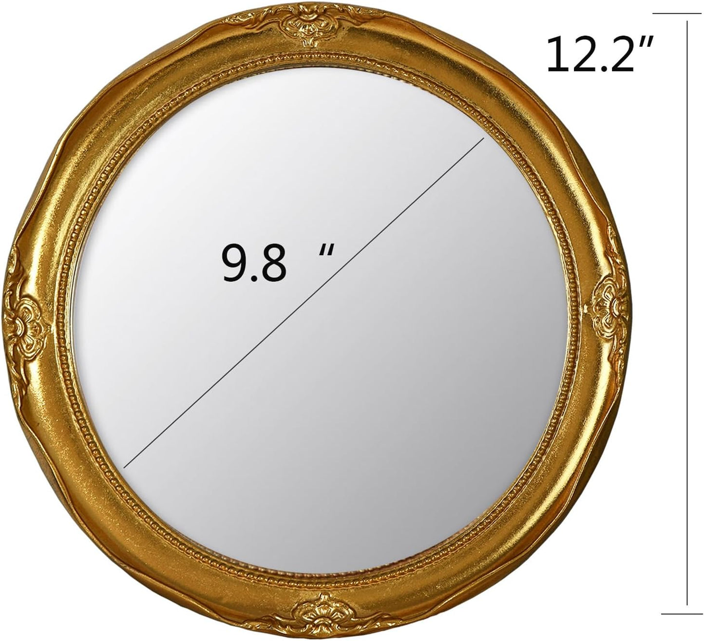 Ardley round Wall Mirror, Gold