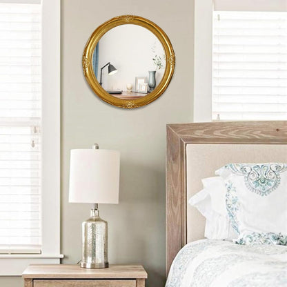 Ardley round Wall Mirror, Gold
