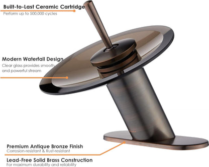 Cascade Waterfall Faucet, Bronze
