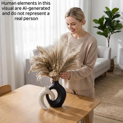 Snug Ceramic Vase Pair