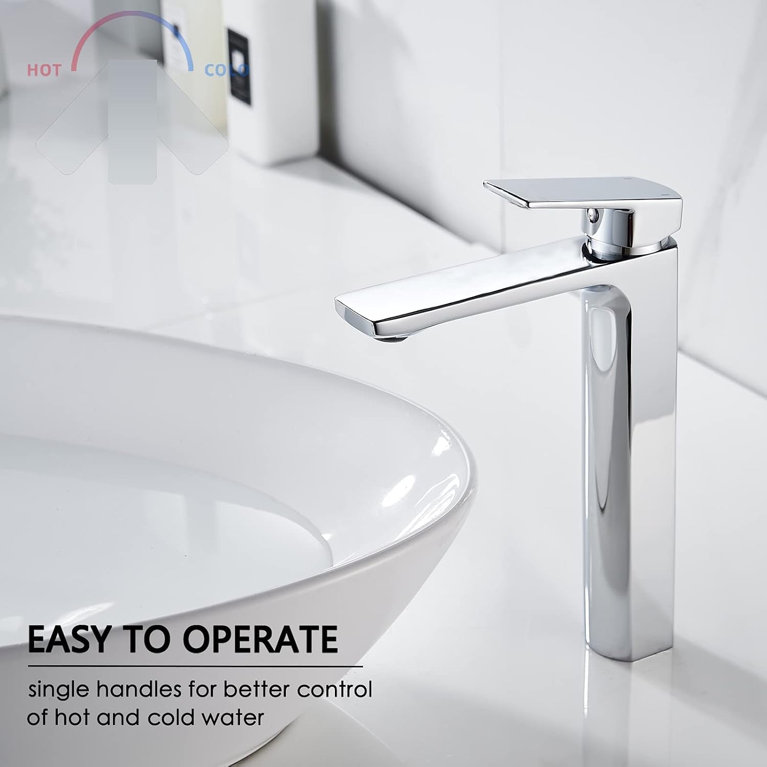 Pillar Vessel Faucet, Chrome