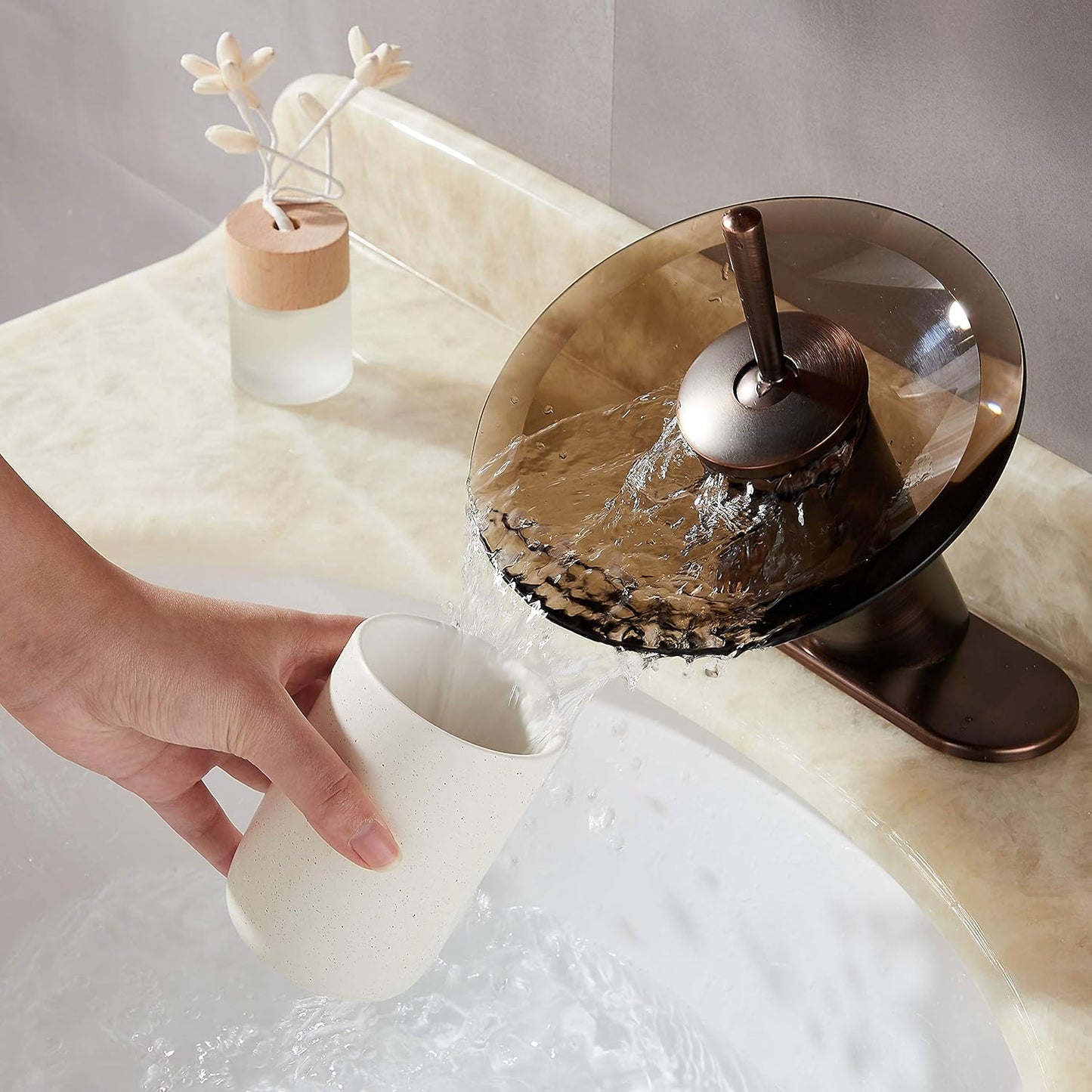 Cascade Waterfall Faucet, Bronze