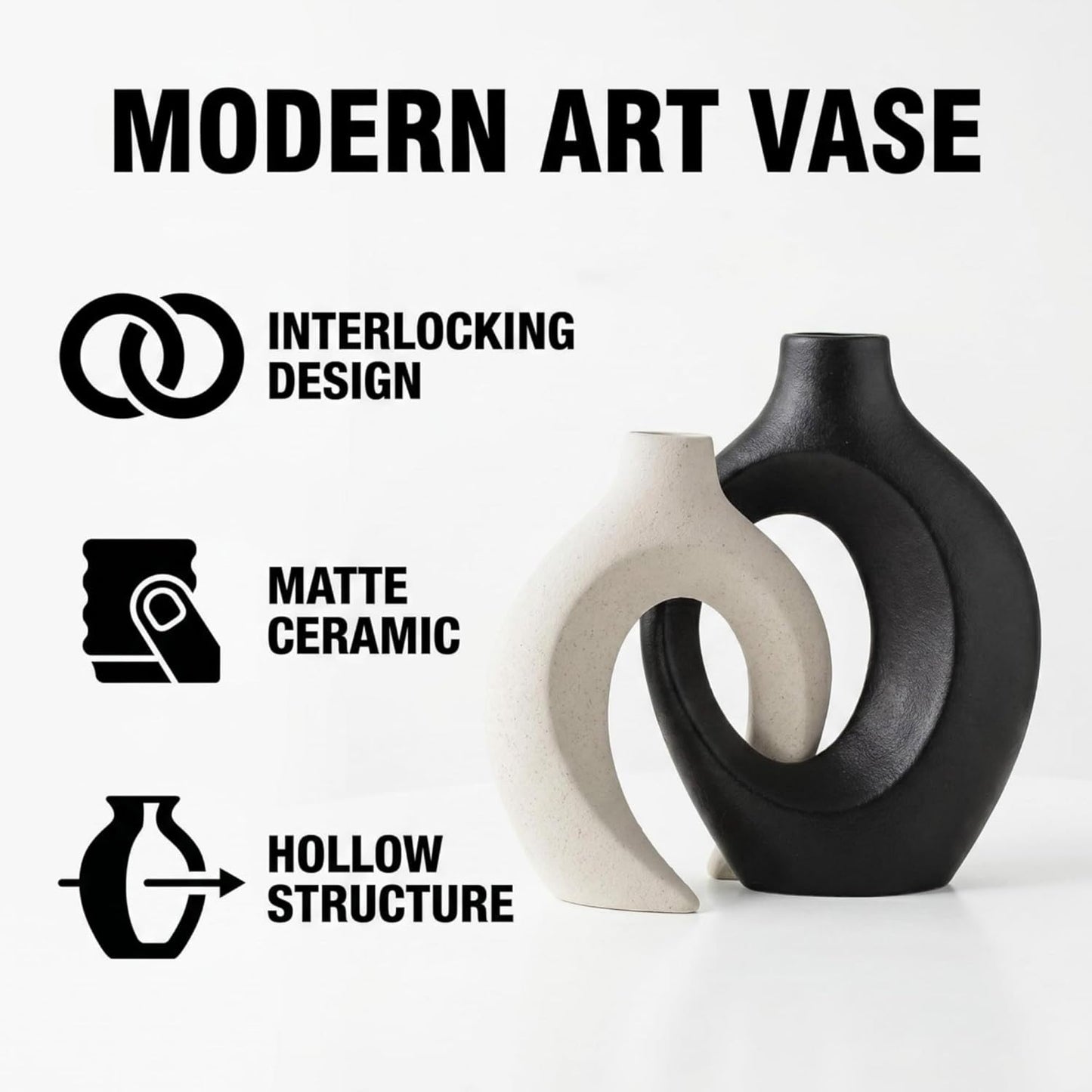 Snug Ceramic Vase Pair